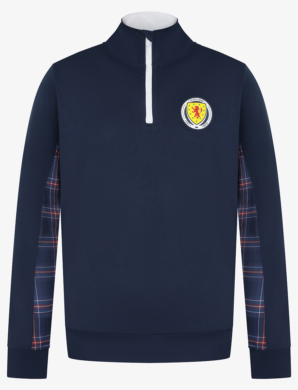 Official Team Scotland 1/4 Zip Sweatshirt - Navy - The World Football Store