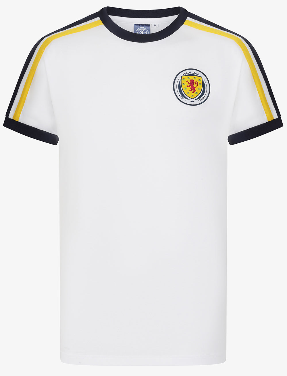 Official Team Scotland Ringer T-Shirt - White - The World Football Store