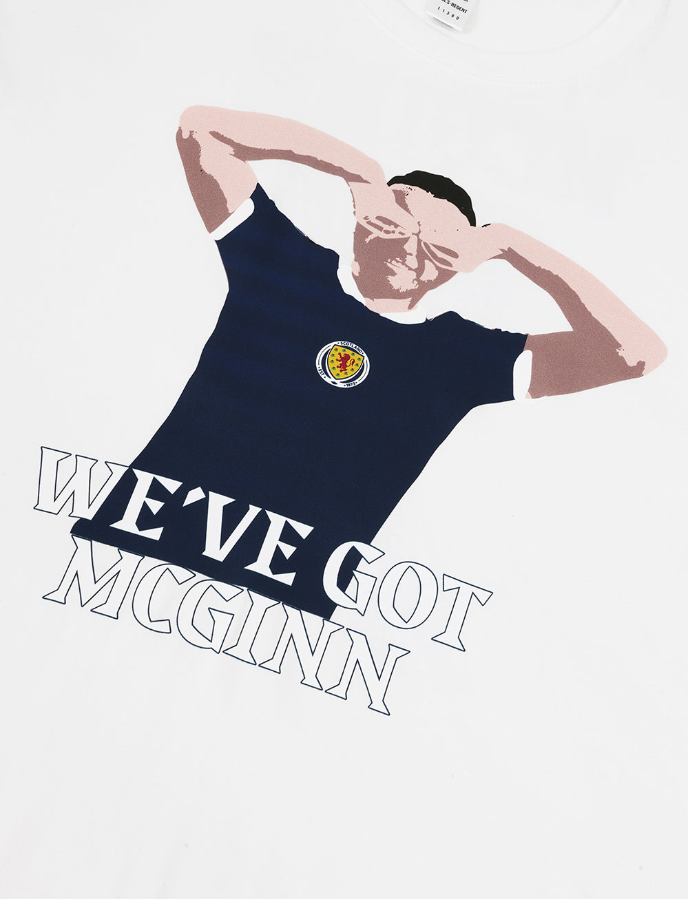 Official 'McGinn' Player T-Shirt - White - The World Football Store