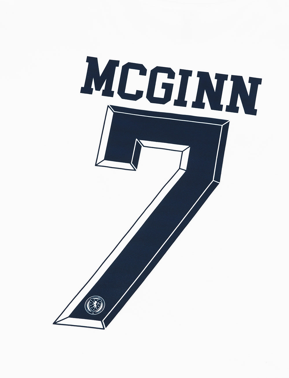 Official 'McGinn' Player T-Shirt - White - The World Football Store