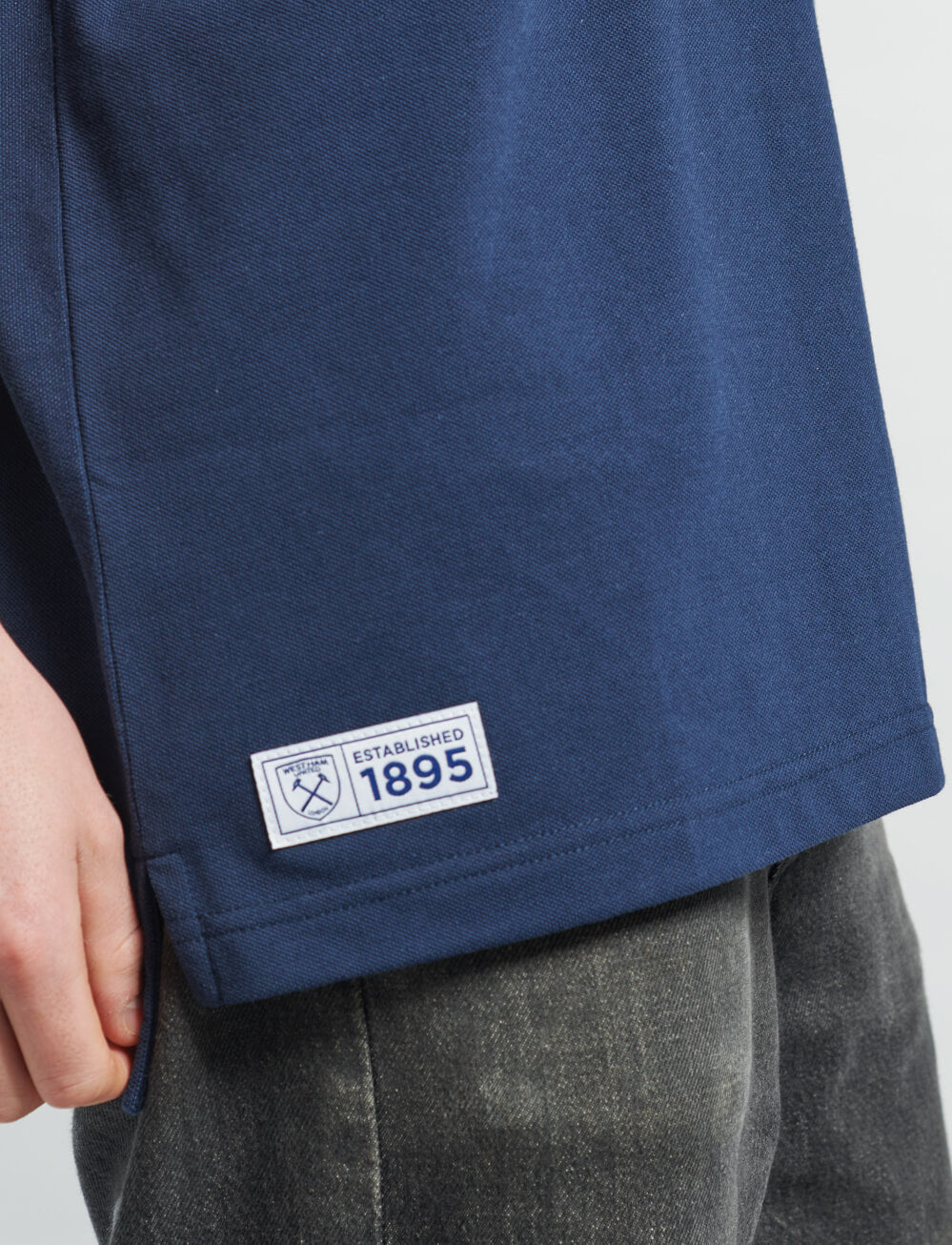 Official West Ham United Tipped Polo - Navy - The World Football Store