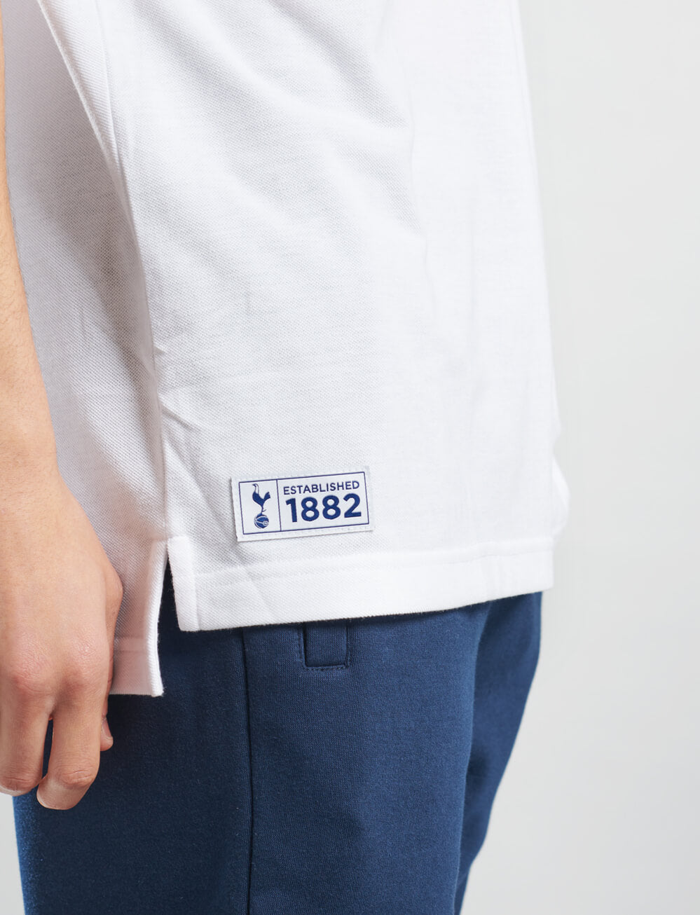 Official Tottenham Tipped Polo - White - The World Football Store